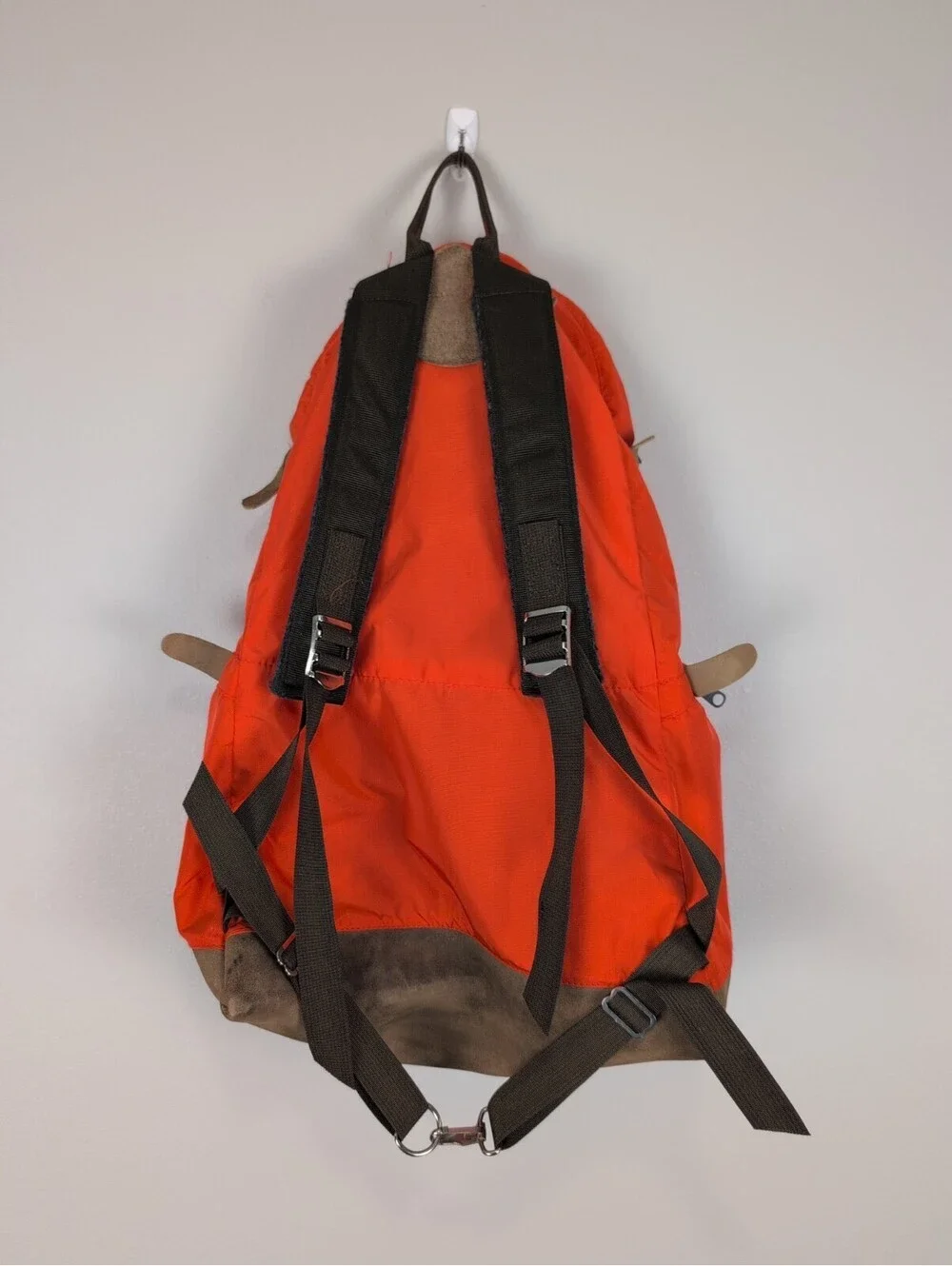 VINTAGE 1970’s TNF THE NORTH FACE  ORANGE BROWN & WHITE LABEL DAY BACKPACK